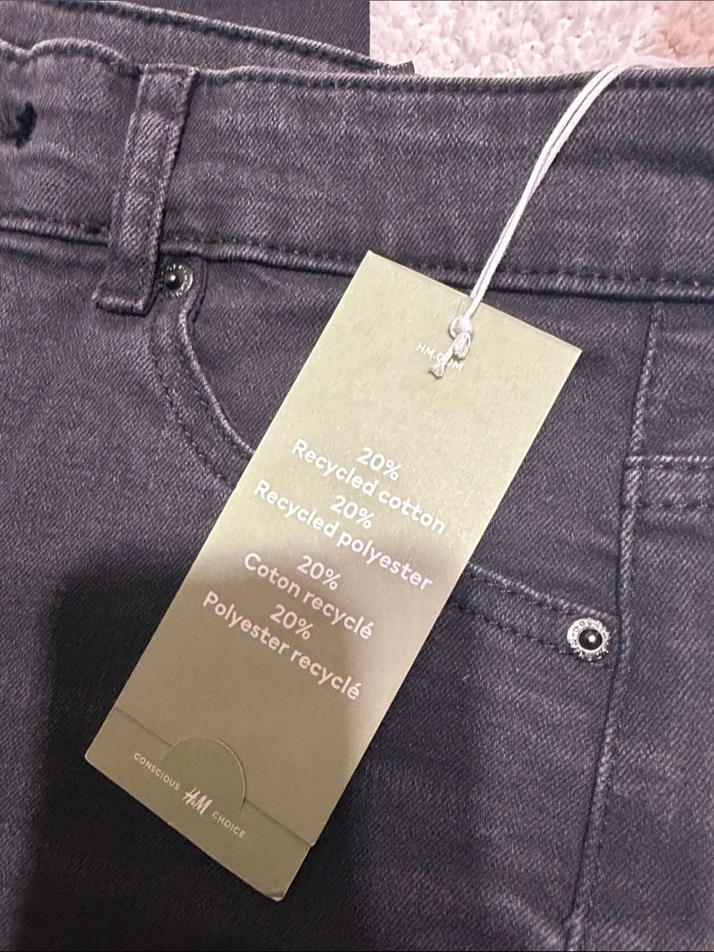 H&M distressed jeans
